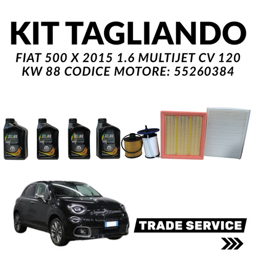 Kit tagliando fiat 500x - kit,