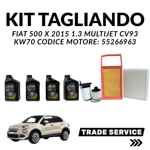 Kit tagliando fiat 500x 3 - 500x, 1.3