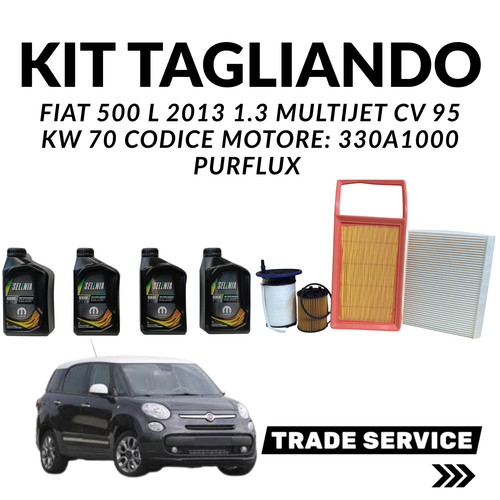 Kit tagliando fiat 500l - tagliando, 1.3