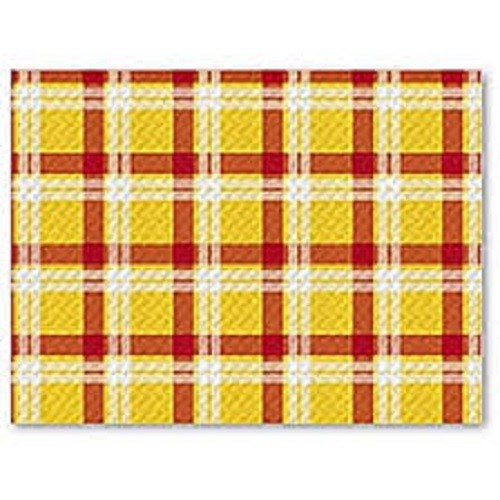 500 tovagliette giallo - tovagliette, rossa