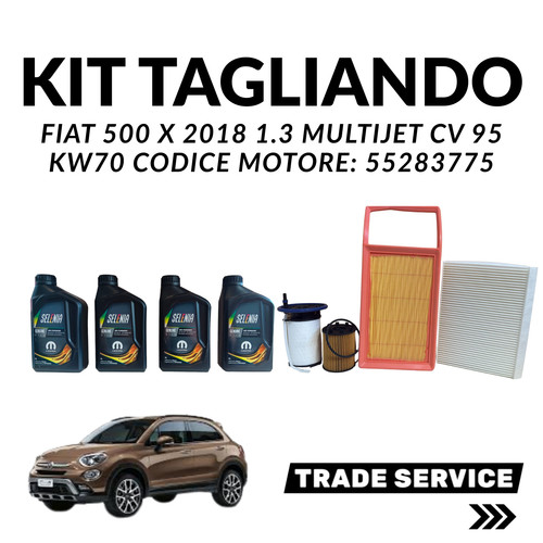 Kit tagliando fiat 500x - 500x, 2018